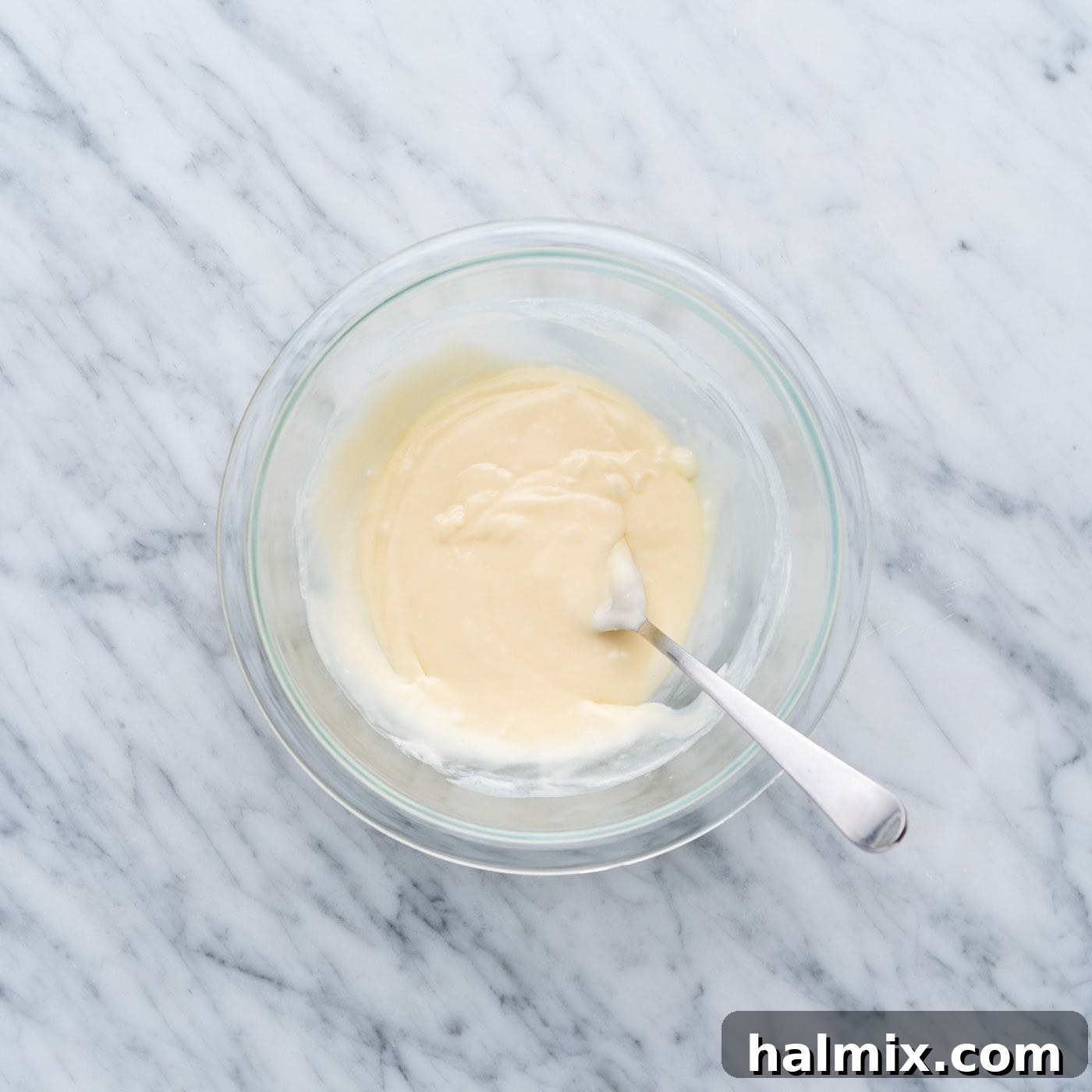 glaze ingredients mixed in a bowl