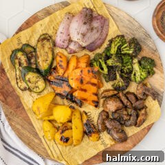 Grilled Vegetables on a platter