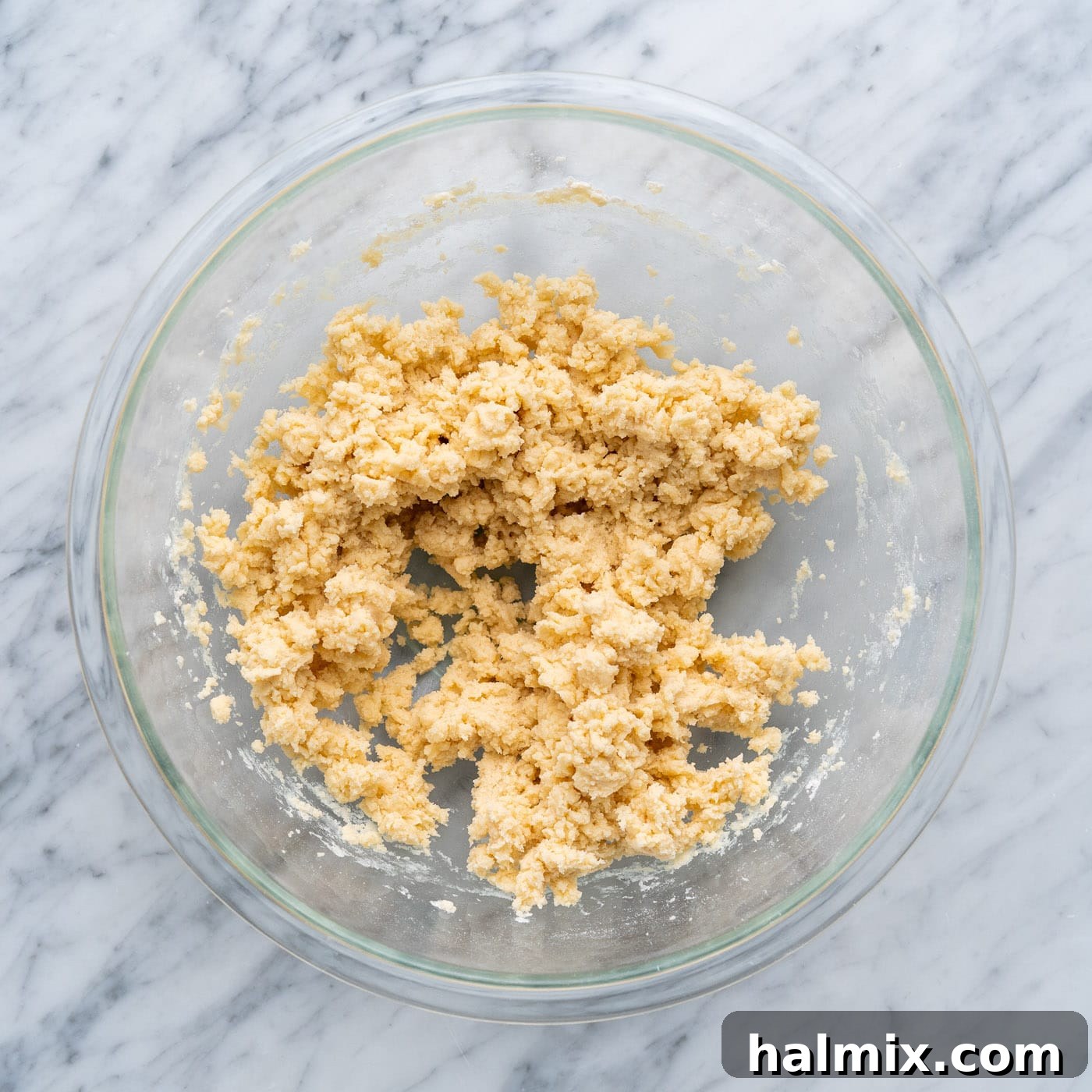 Spiced Apple Caramel Cheesecake Bars 8 shortbread crust in a bowl