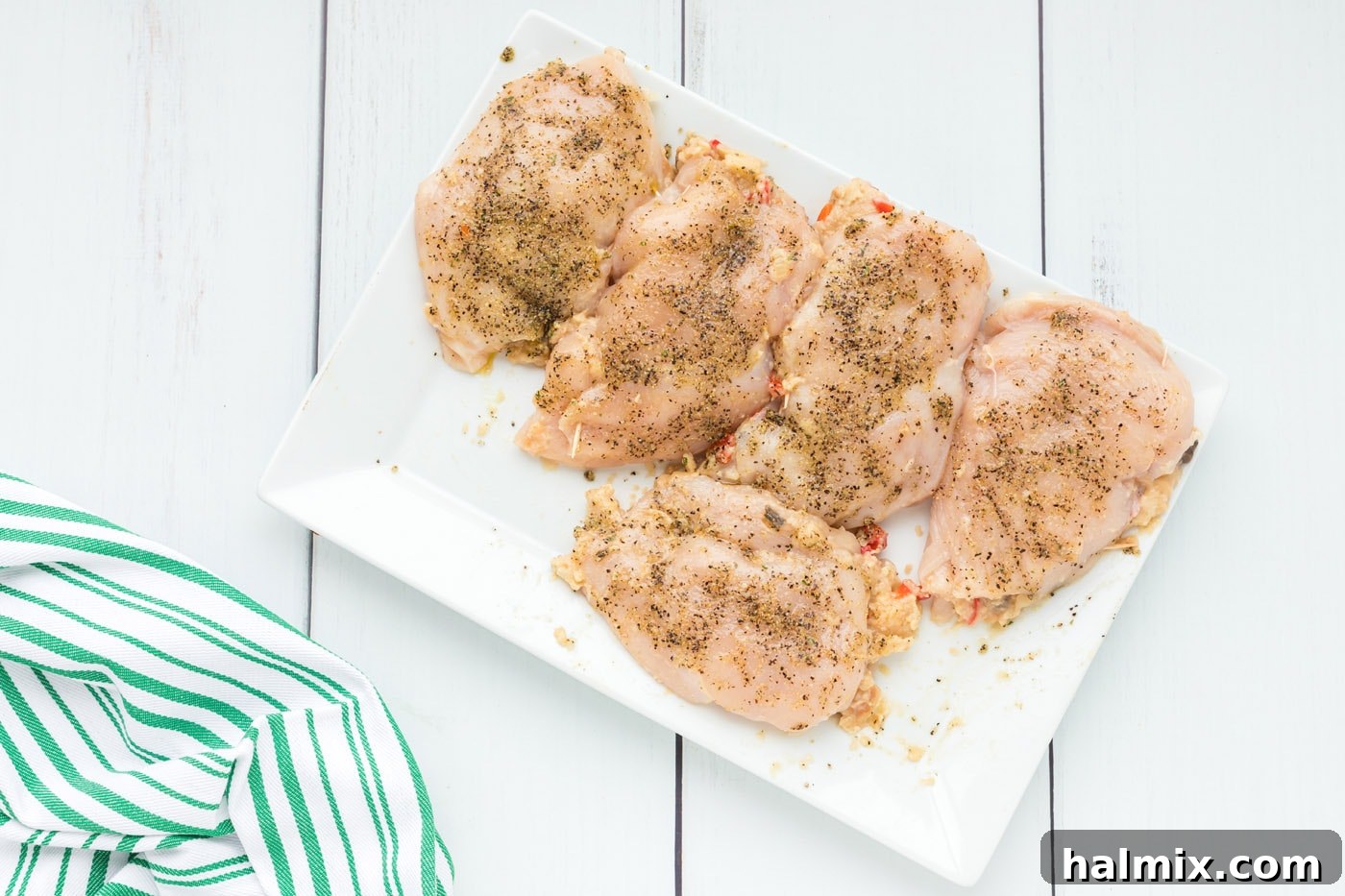 Perfectly Stuffed Chicken Roulade 11 Perfectly seasoned stuffed chicken breasts, ready for searing