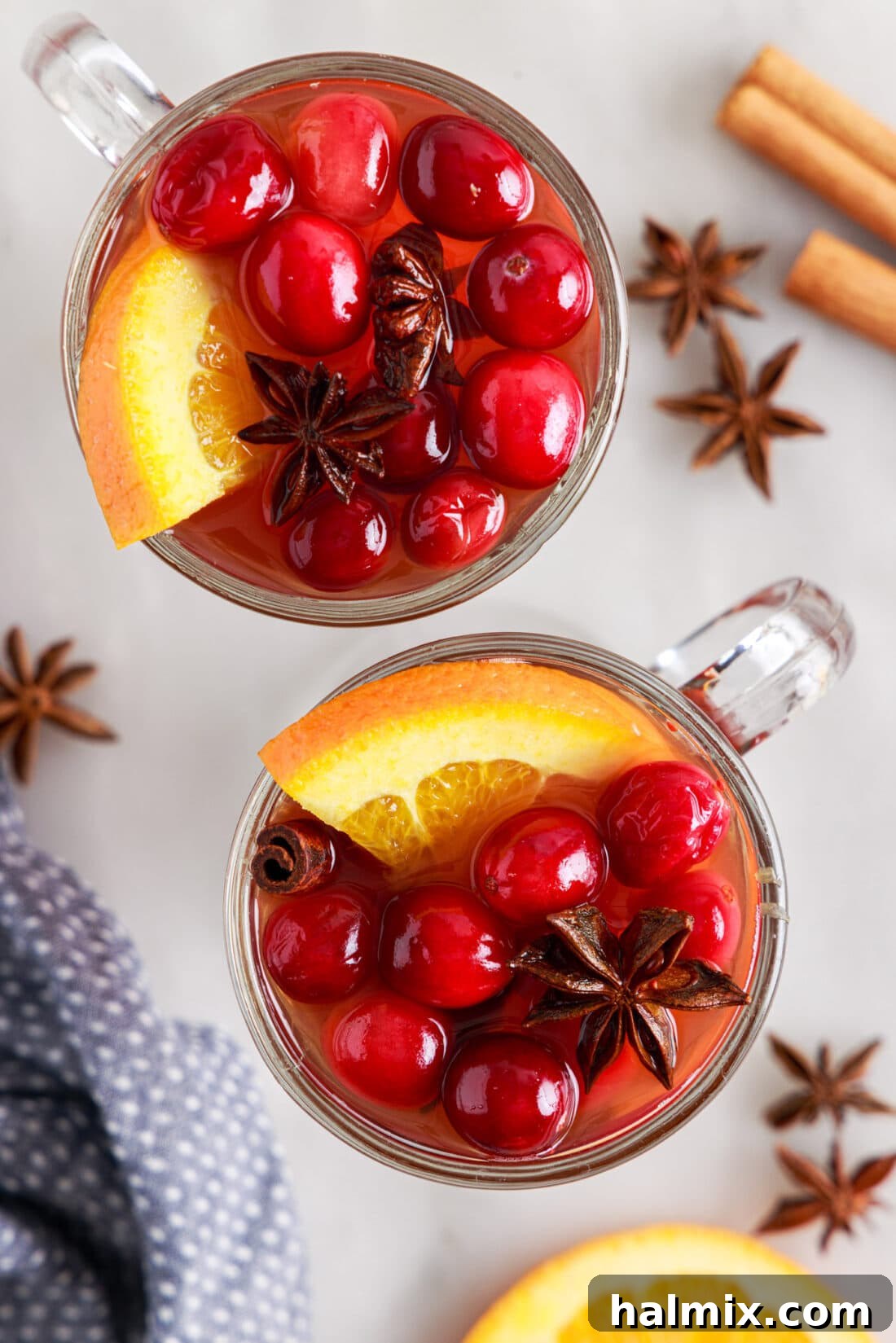 Warm Cranberry Elixir 8 Mugs of Hot Cranberry Punch, ready to enjoy