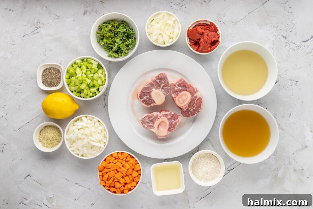 Meltingly Tender Veal Osso Buco 4 ingredients for Veal Osso Bucco