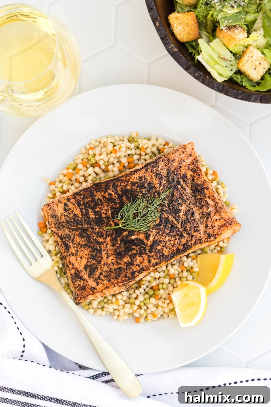 Silky Sous Vide Salmon 11 Sous Vide Salmon on a plate, ready to be served