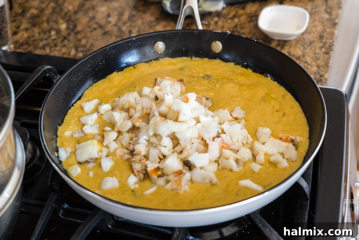 Golden Lobster Indulgence 16 lobster meat added to thermidor sauce