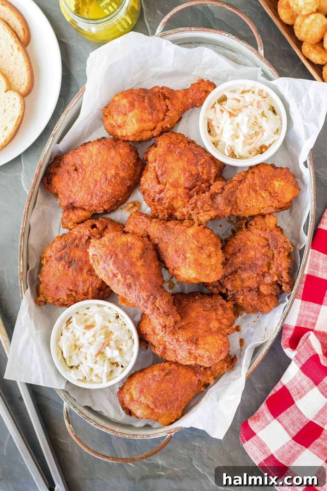 Platter of Nashville Hot Chicken