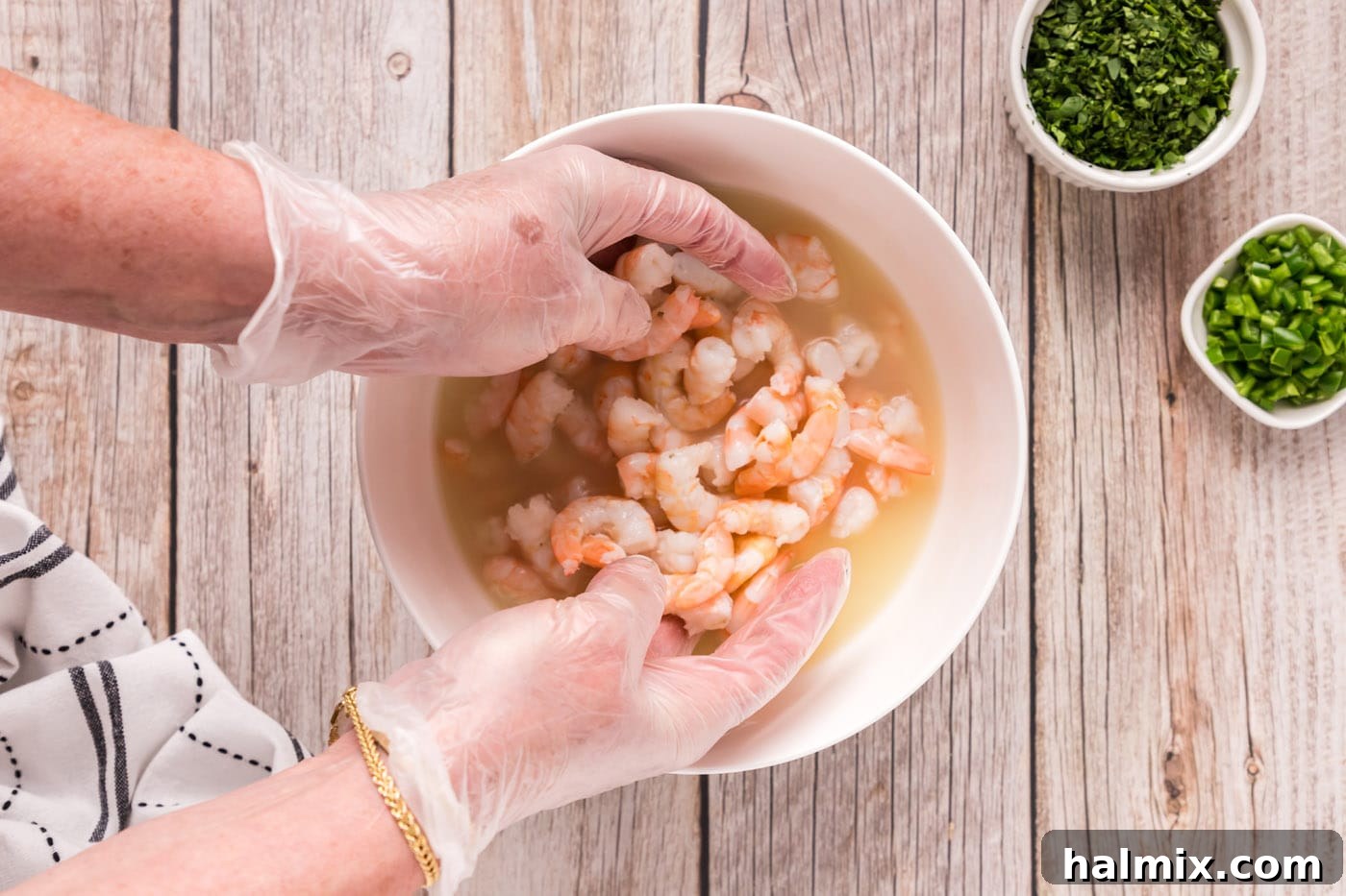 Zesty Shrimp Ceviche 10 tossing shrimp in lemon and lime juices