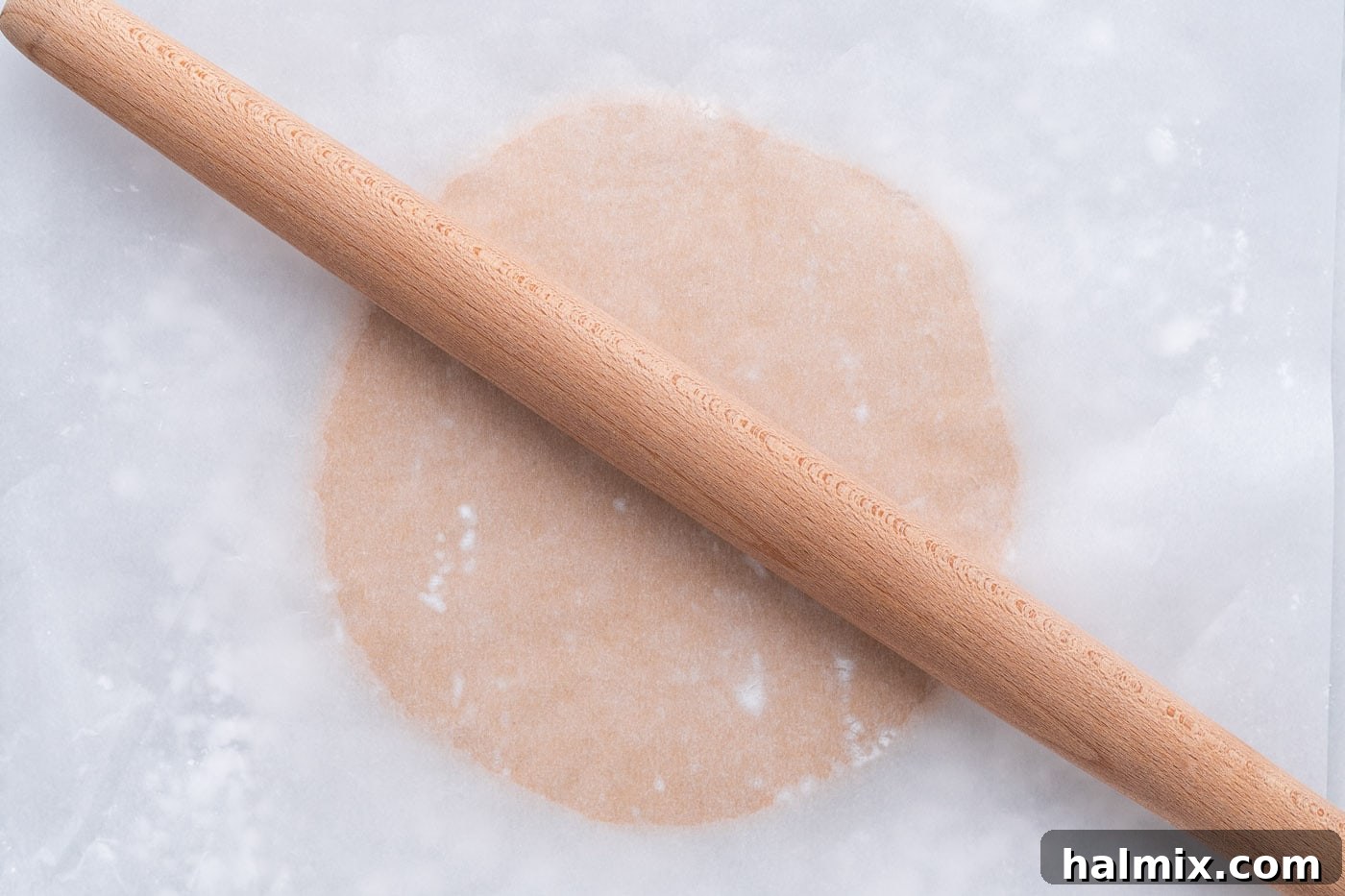 Sweetheart Chocolate Peanut Butter Treats 9 rolling the peanut butter dough ball with a rolling pin