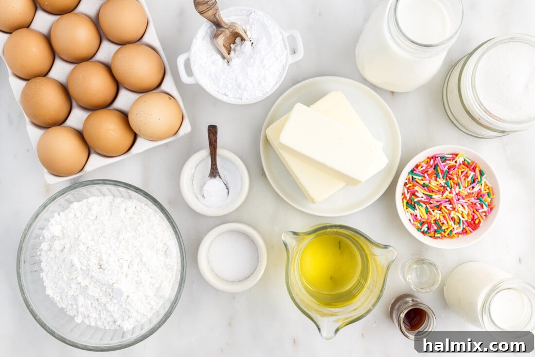 Festive Sprinkle Cake 4 Ingredients for Funfetti Cake