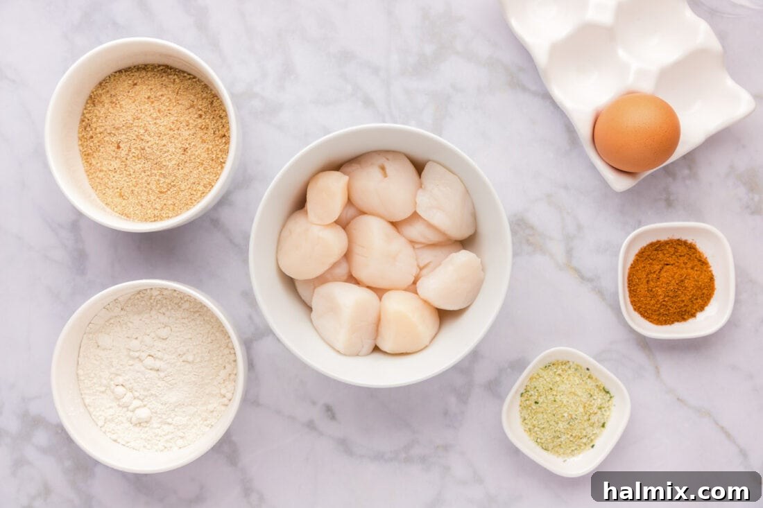 Golden Seared Scallops 4 Ingredients for Fried Scallops