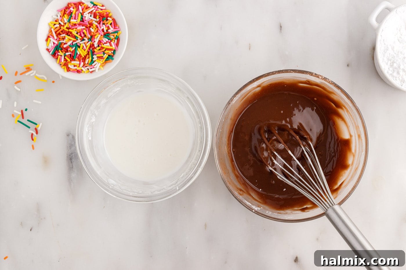 easy vanilla and chocolate glaze for donuts