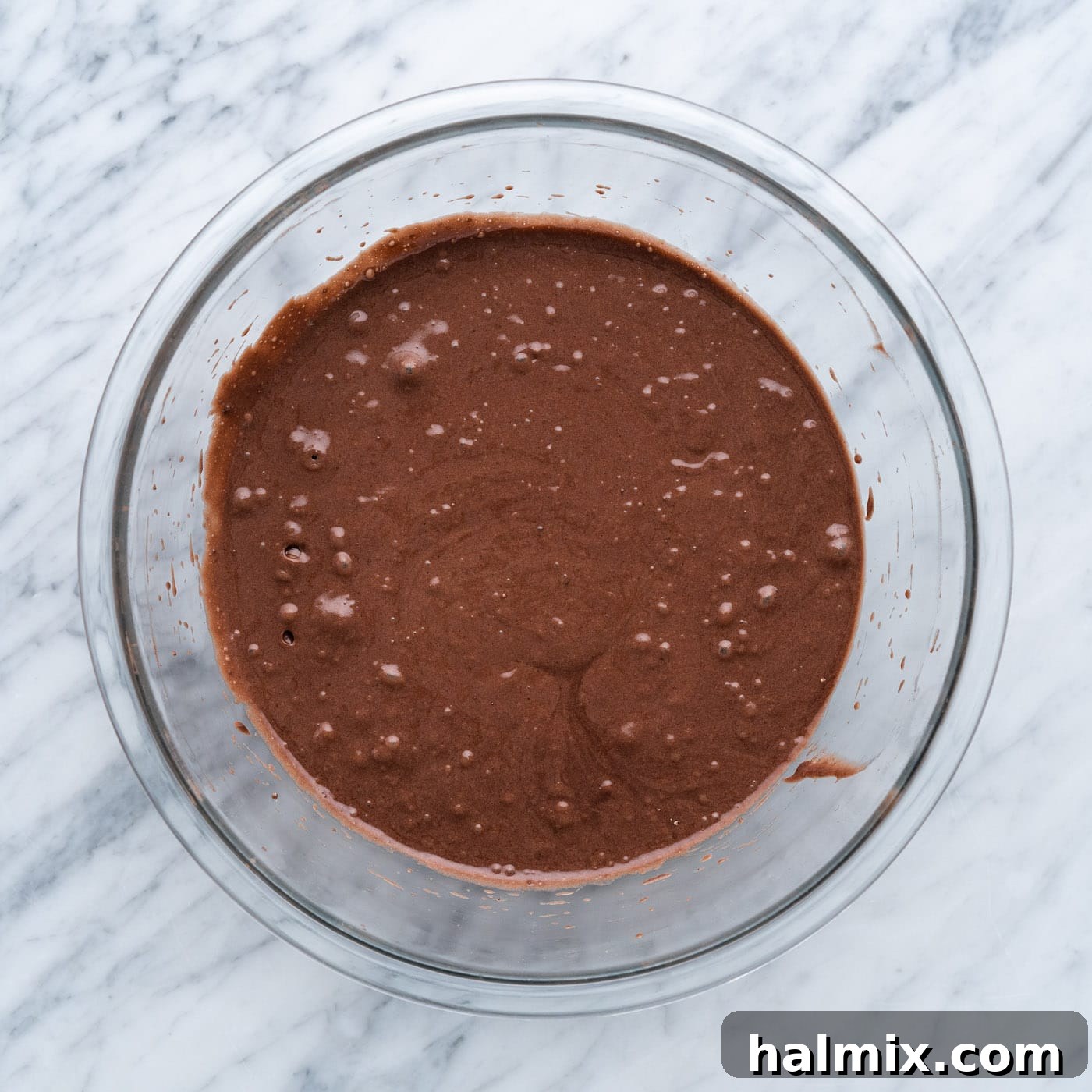 Whimsical Easter Nest Cupcakes 5 prepared chocolate cake mix in a bowl