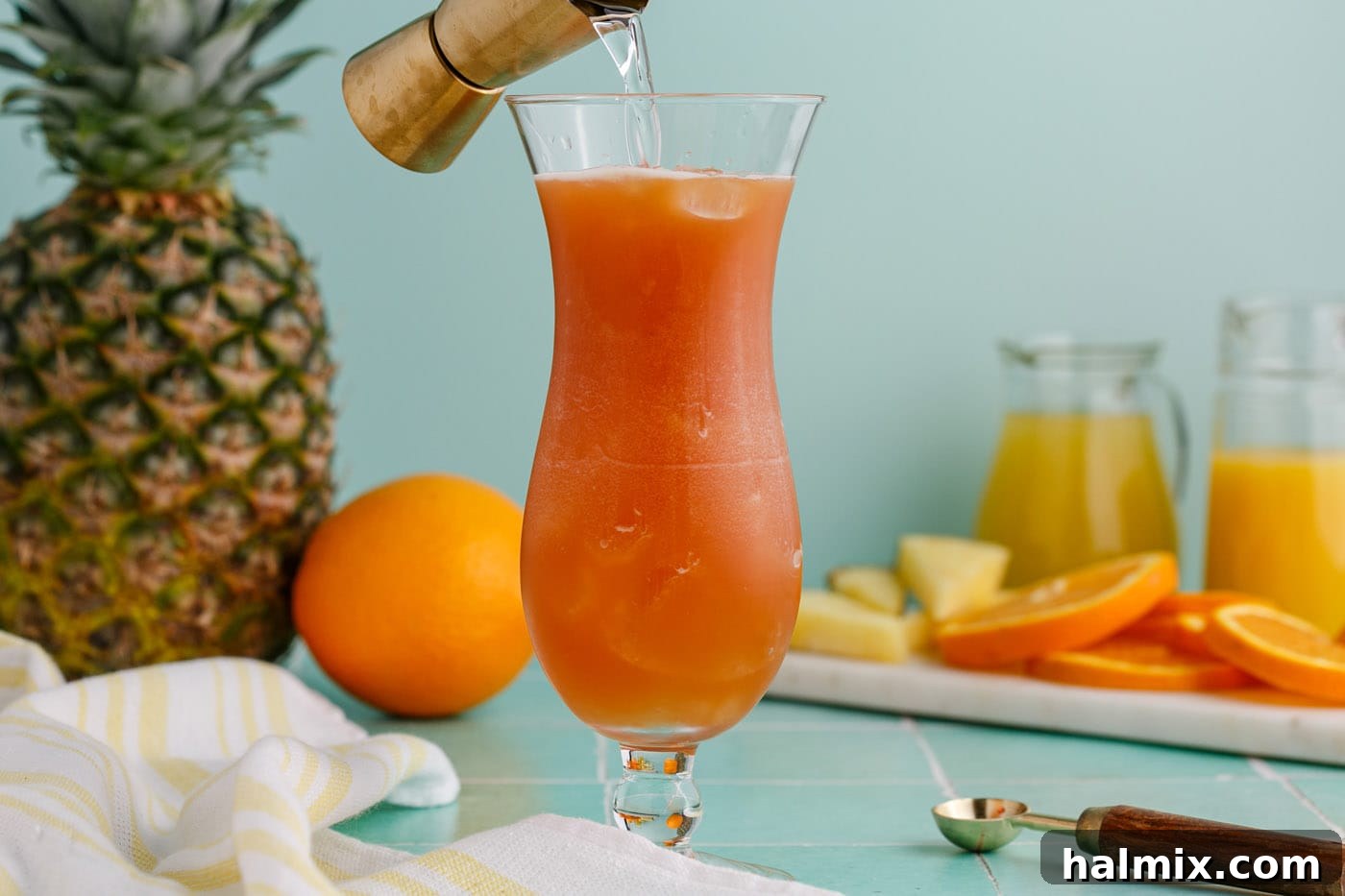 topping rum runner cocktail with high proof rum