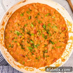 Skillet of Crawfish Etoufee, ready to be served