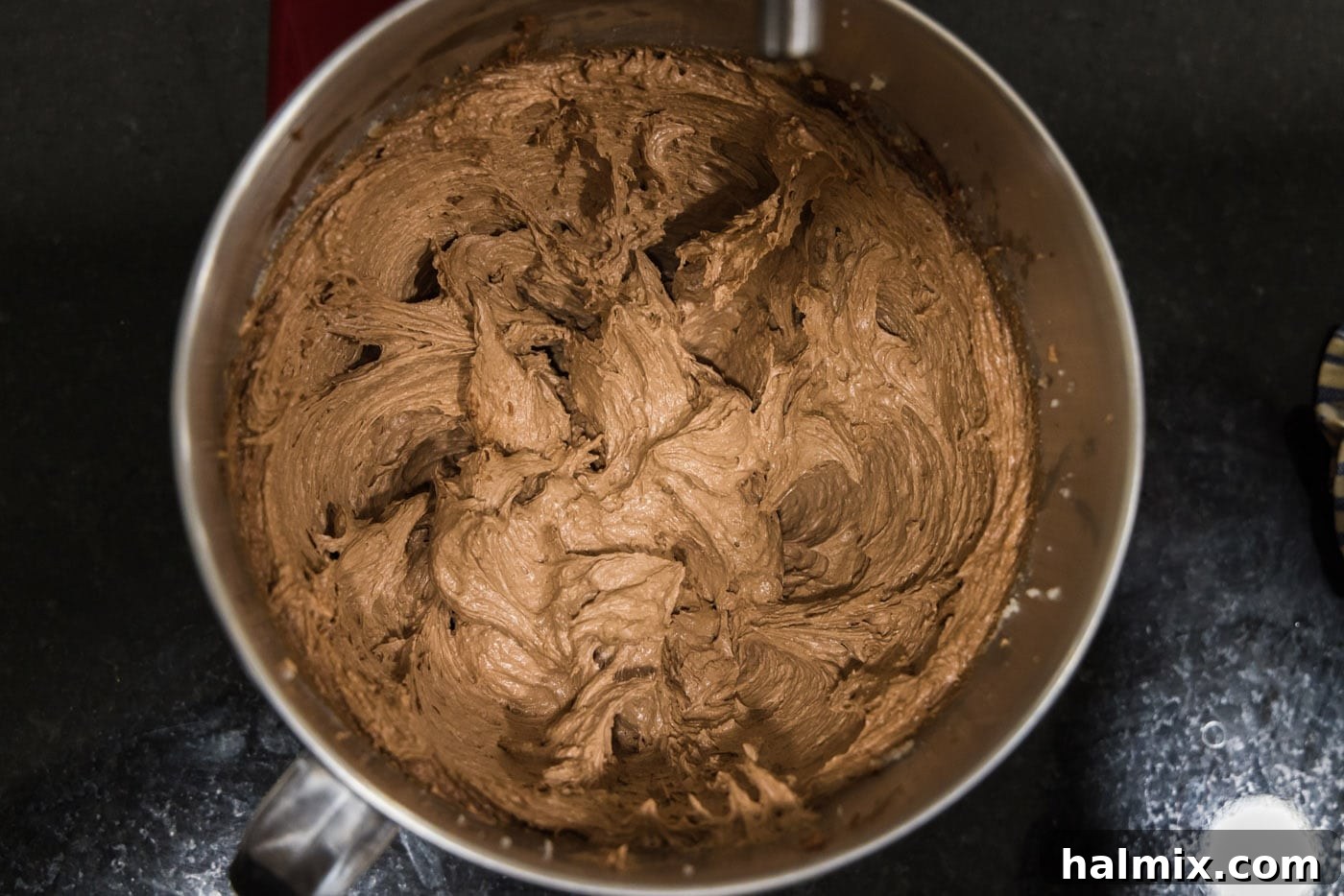 Decadent Mini French Silk Treats 22 french silk filling in a bowl