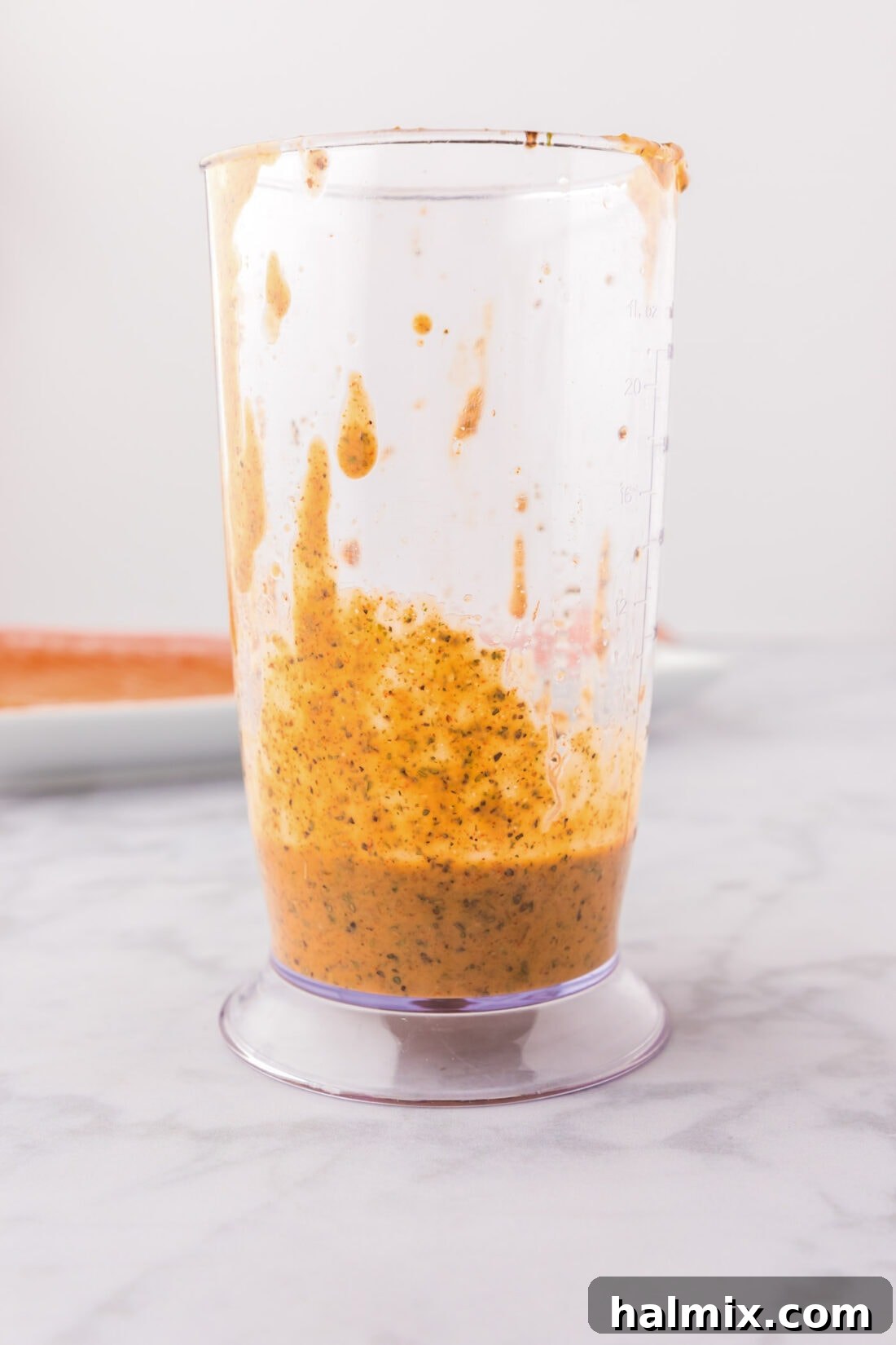 Salmon Marinade in an immersion blender jar