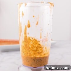 Salmon Marinade in an immersion blender cup