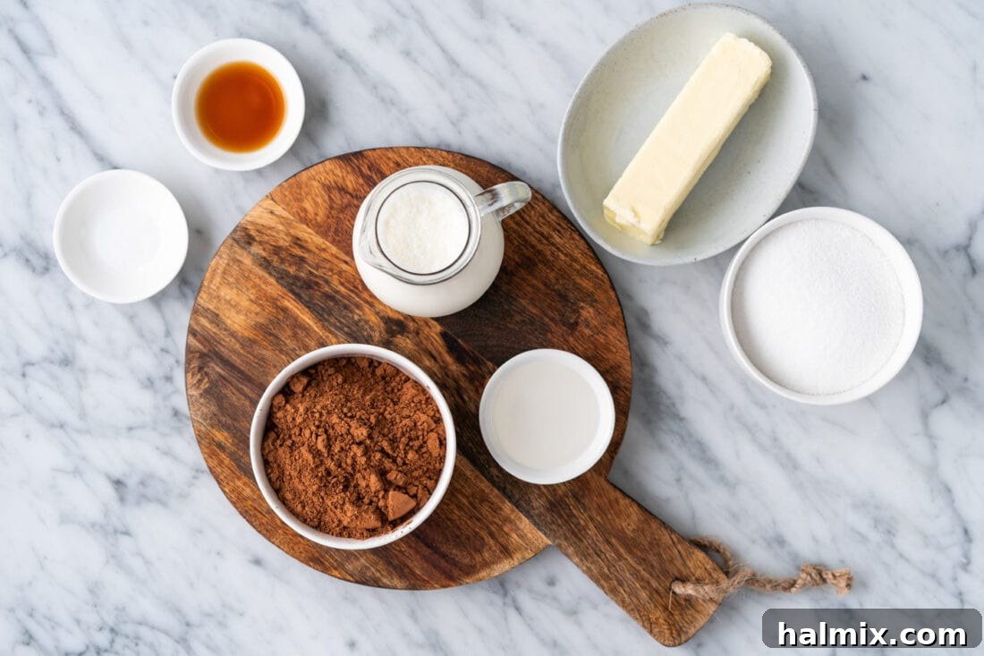 Warm Chocolate Indulgence 4 Ingredients for Hot Fudge