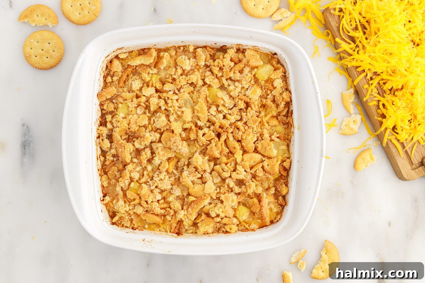 golden baked pineapple casserole