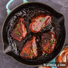 Skillet of Honey Garlic Chicken Breast