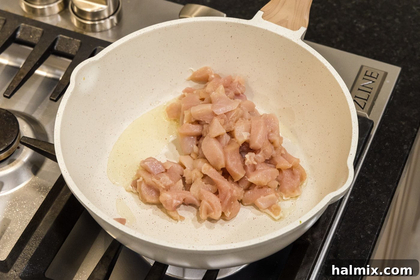 chicken in a skillet