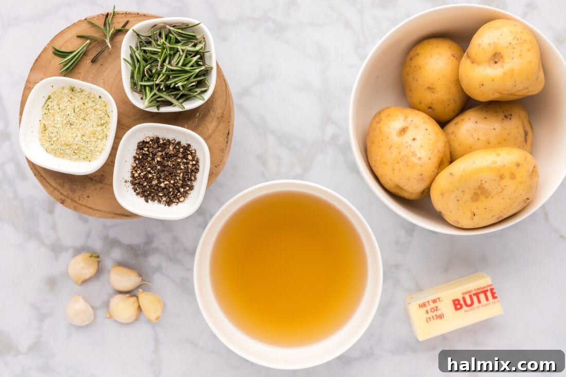 Ingredients for Melting Potatoes