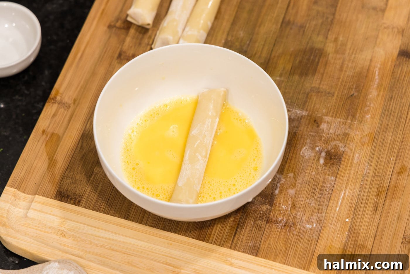 Crispy Wonton Cheese Bites 11 rolling wonton cheese stick in egg wash