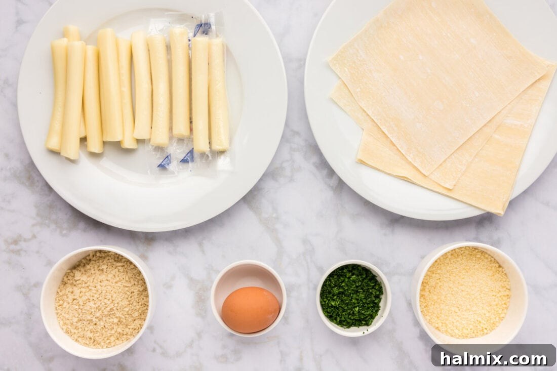 Crispy Wonton Cheese Bites 4 Ingredients for Wonton Cheese Sticks