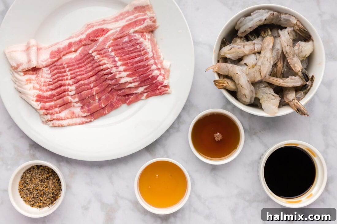 The Ultimate Surf and Turf Appetizer 4 Ingredients for Bacon Wrapped Shrimp