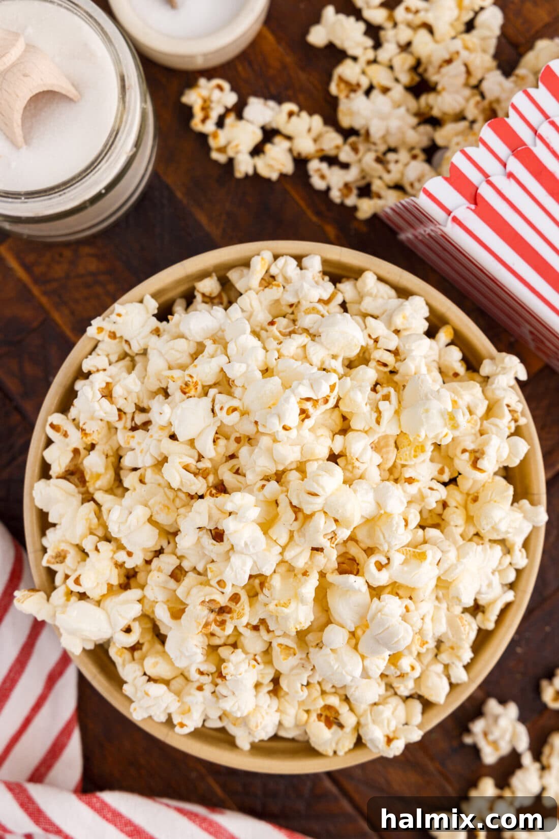 Bowl of Kettle Corn, showcasing its inviting appearance