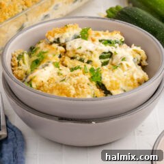 Bowl of Zucchini Casserole