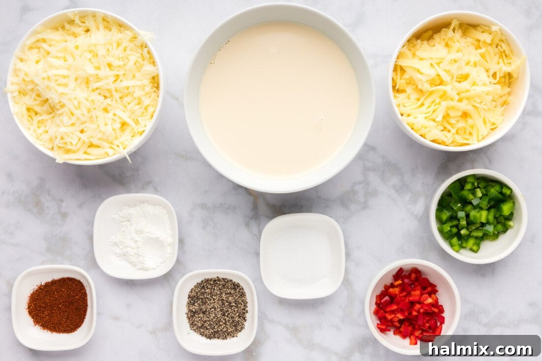 Ingredients for Queso Dip