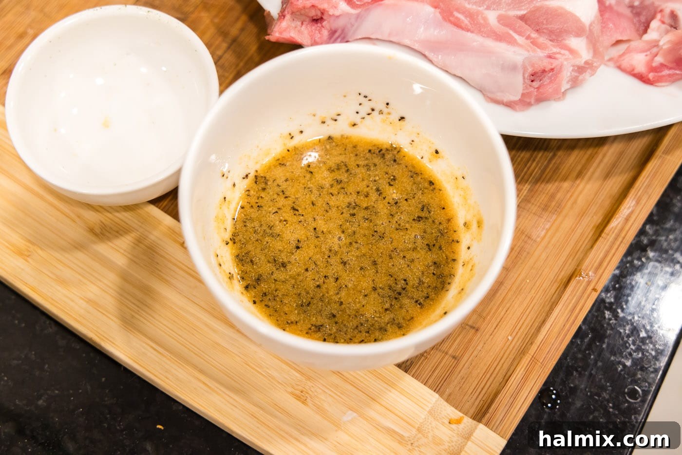 garlic butter in a bowl