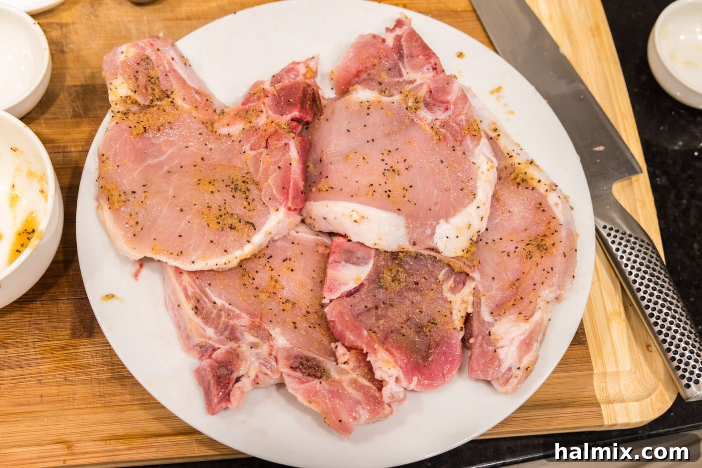 seasoned pork chops