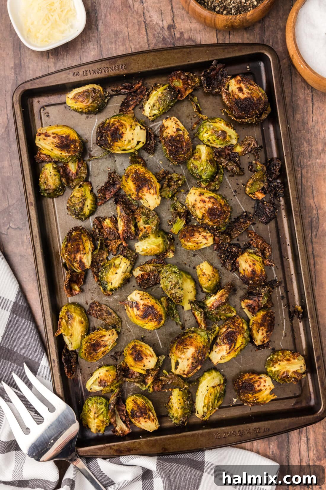 Pan of Roasted Brussel Sprouts