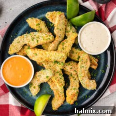 Plate of Air Fryer Avocado Fries