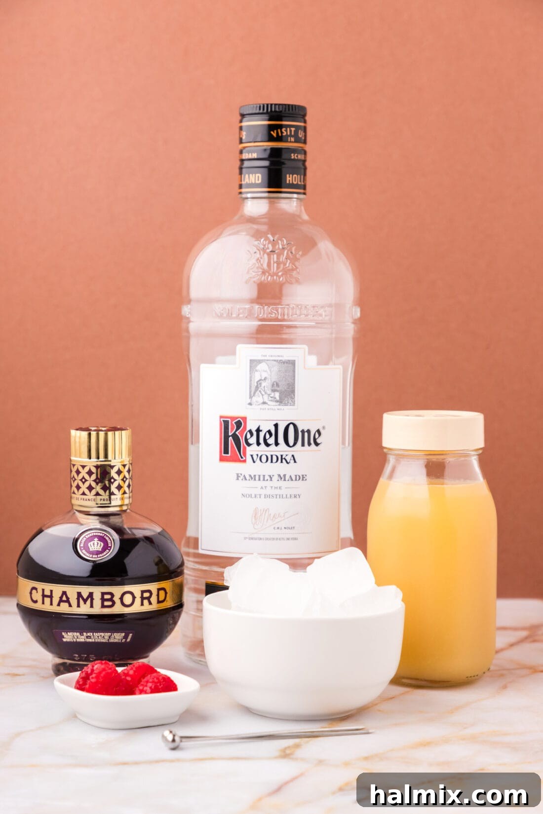 Ingredients for French Martini