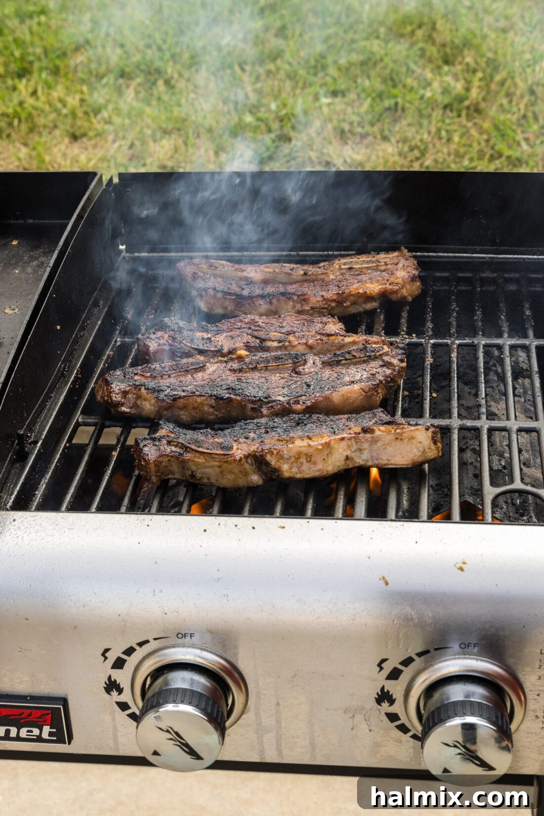Korean Short Ribs on the grill