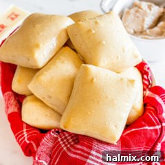 Texas Roadhouse Rolls displayed beautifully in a rustic basket, ready to be served.