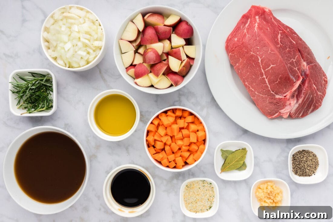 Ingredients for Instant Pot Roast Beef
