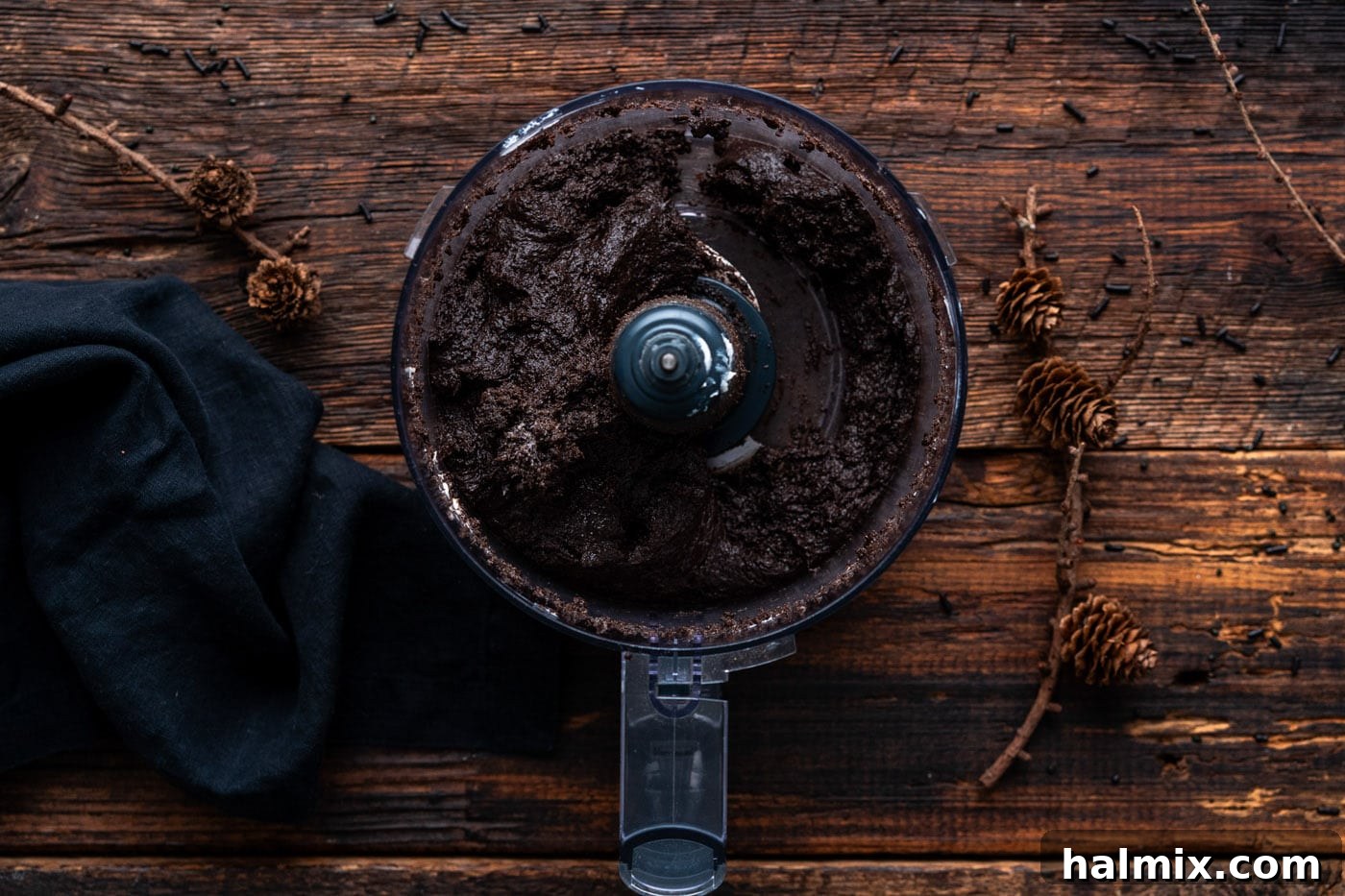 Hauntingly Delicious Oreo Truffles 7 oreo truffle mixture in food processor
