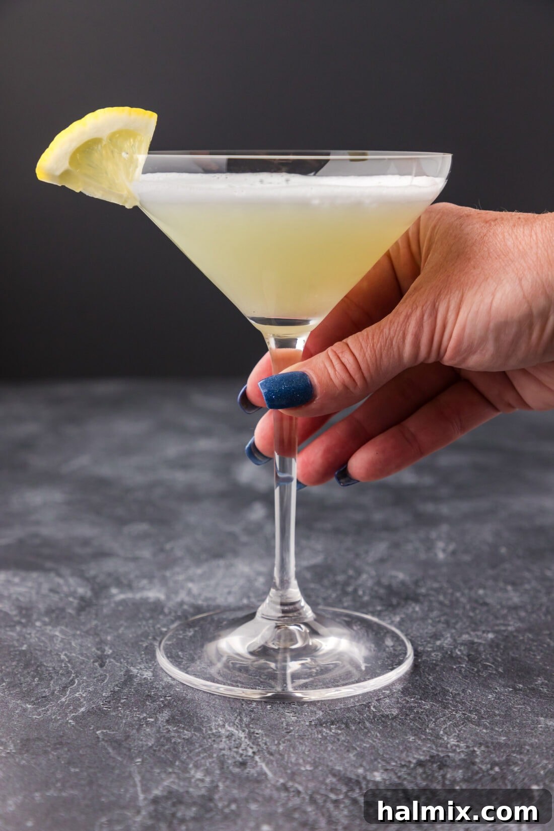 The Pale Belle 3 Hand holding a White Lady Cocktail