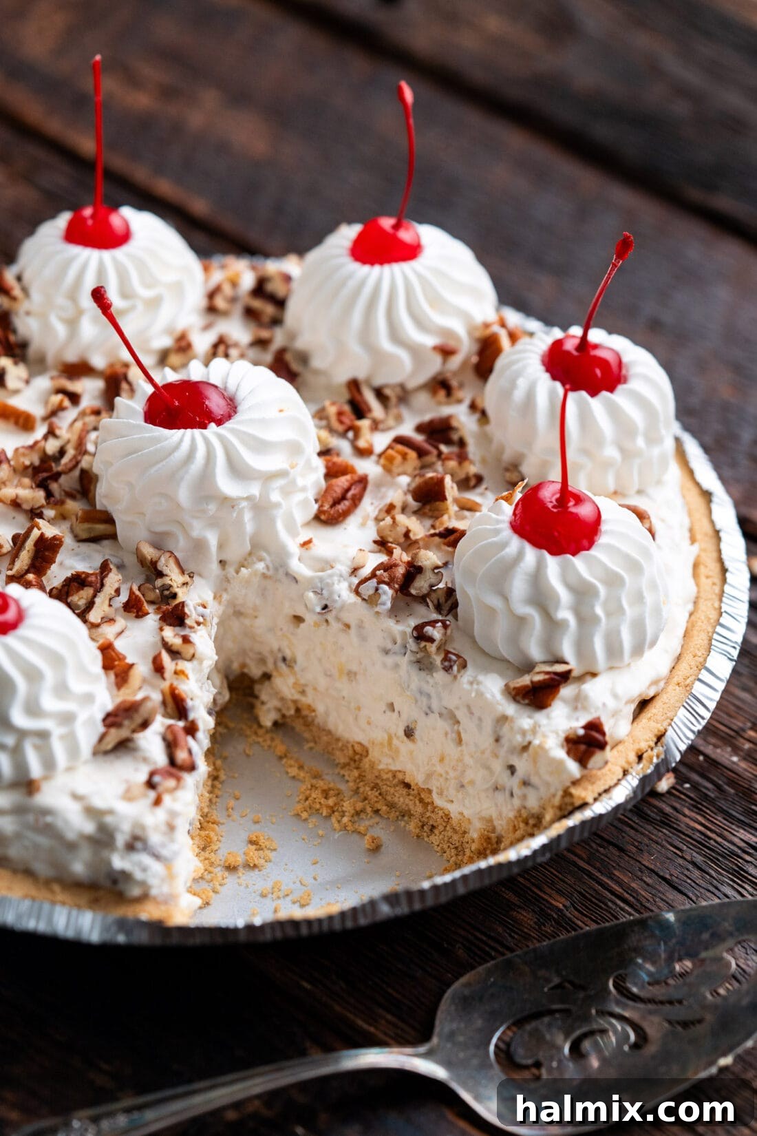 Million Dollar Pie with a slice taken out