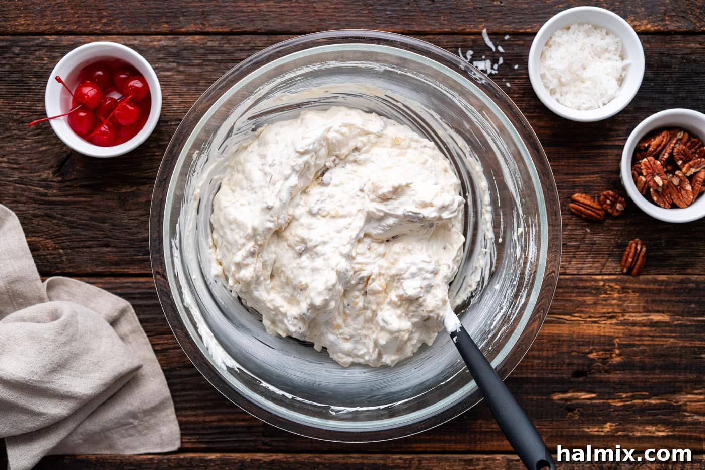 folding cool whip into millon dollar pie