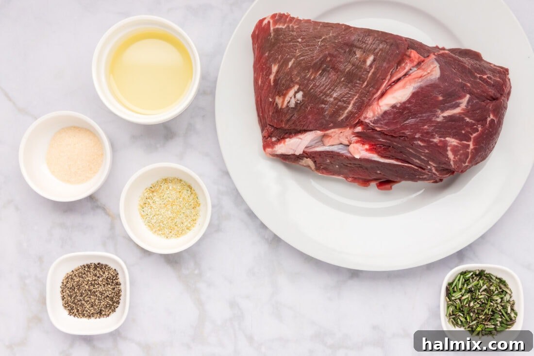 Ingredients for Air Fryer Roast Beef