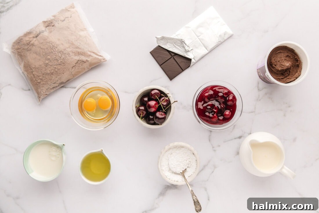 Decadent Black Forest Poke Cake 4 Ingredients for Black Forest Poke Cake