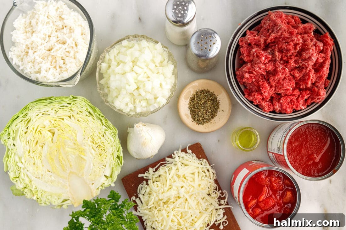 Hearty Unstuffed Cabbage Casserole 4 Ingredients for Cabbage Roll Casserole