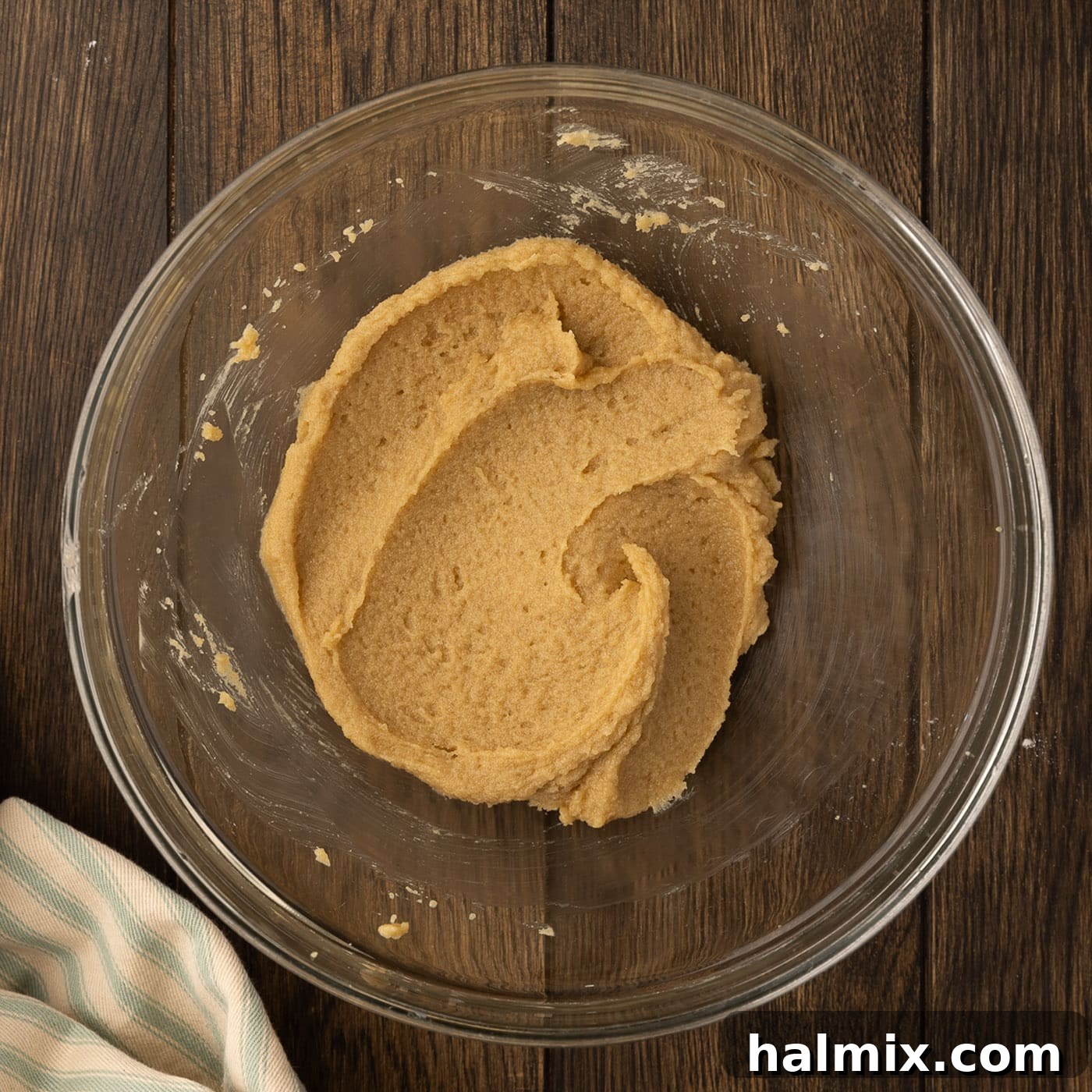 Decadent Caramel Chocolate Skillet 7 cookie dough in a bowl