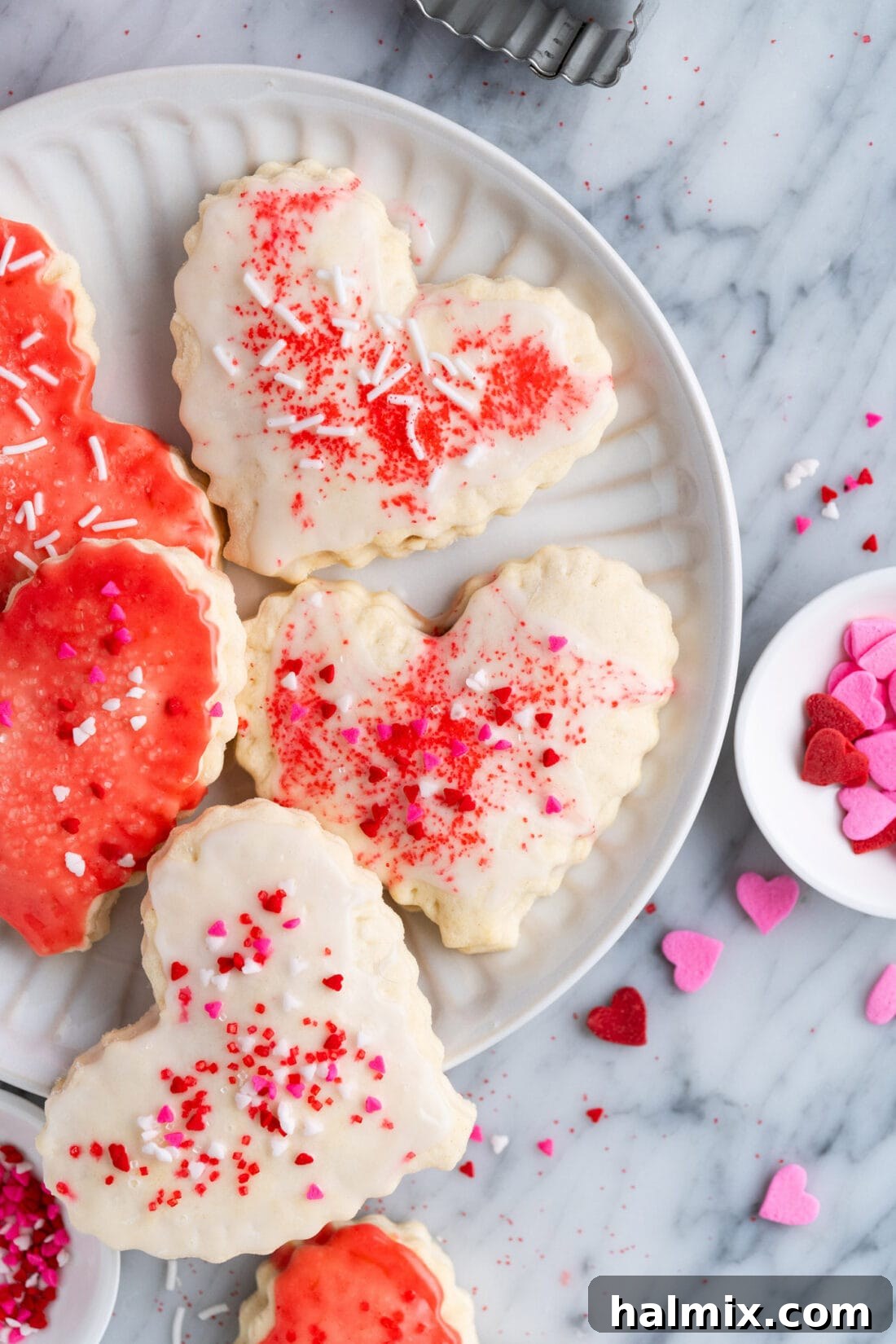 Sweetheart Pop Tarts 20 Photo of half a plate full of Heart Shaped Pop Tarts