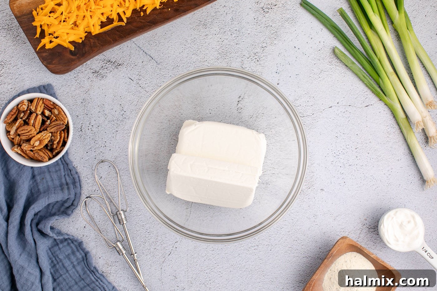 cream cheese in a bowl