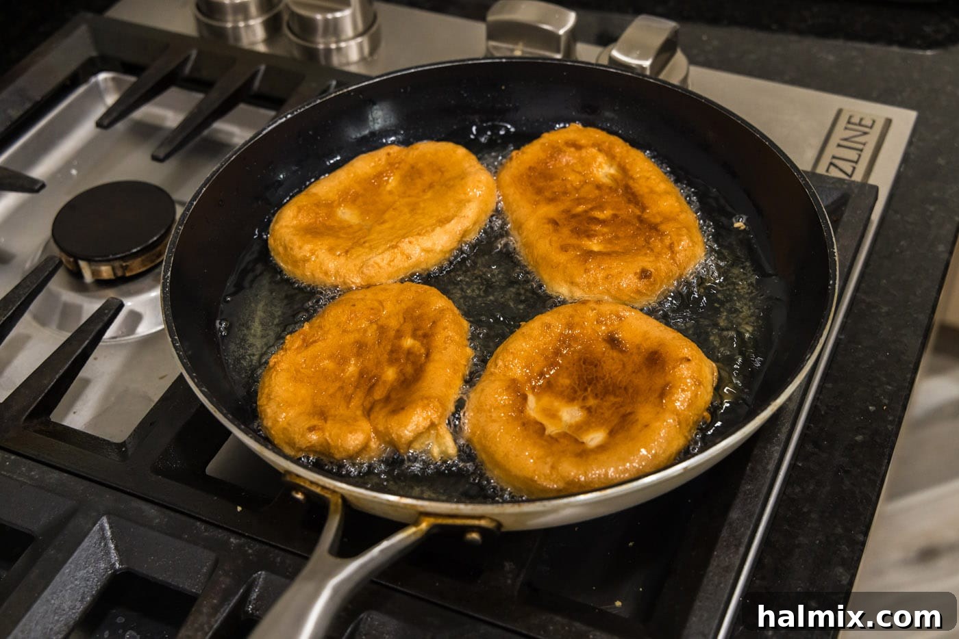 pan fried Korean fish cake in oil